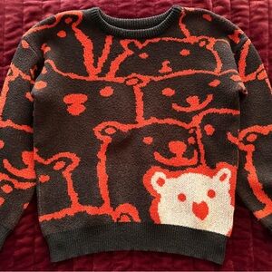 Cute Bear Pattern Sweater